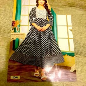 Black elegant women’s dress top/ Anarkali kurthi